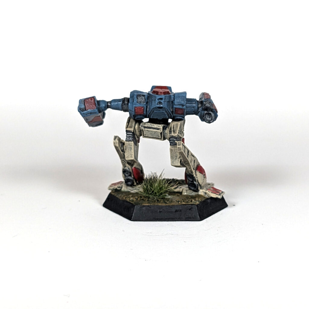 Shadow Cat miniature painted blue and tan