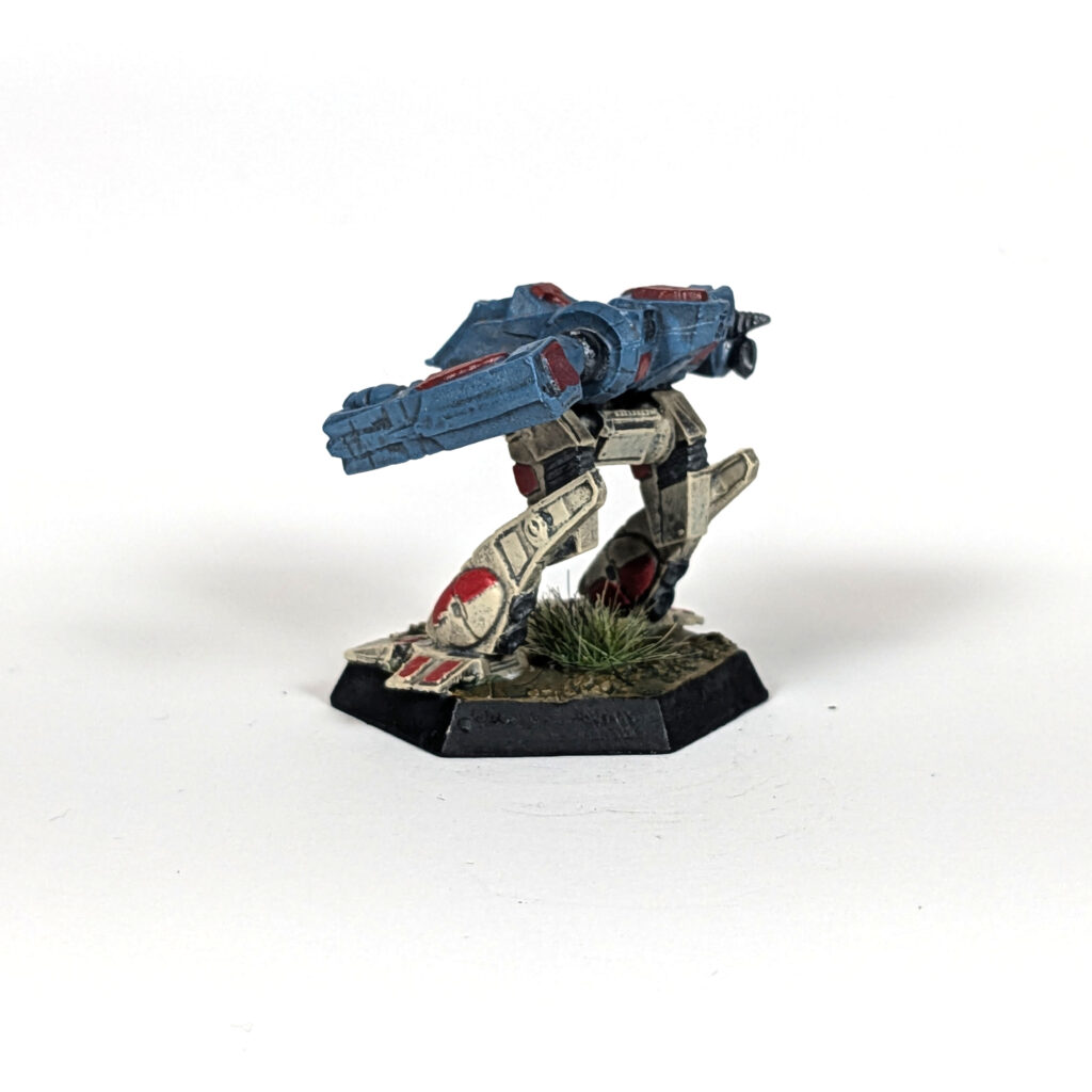Shadow Cat miniature painted blue and tan