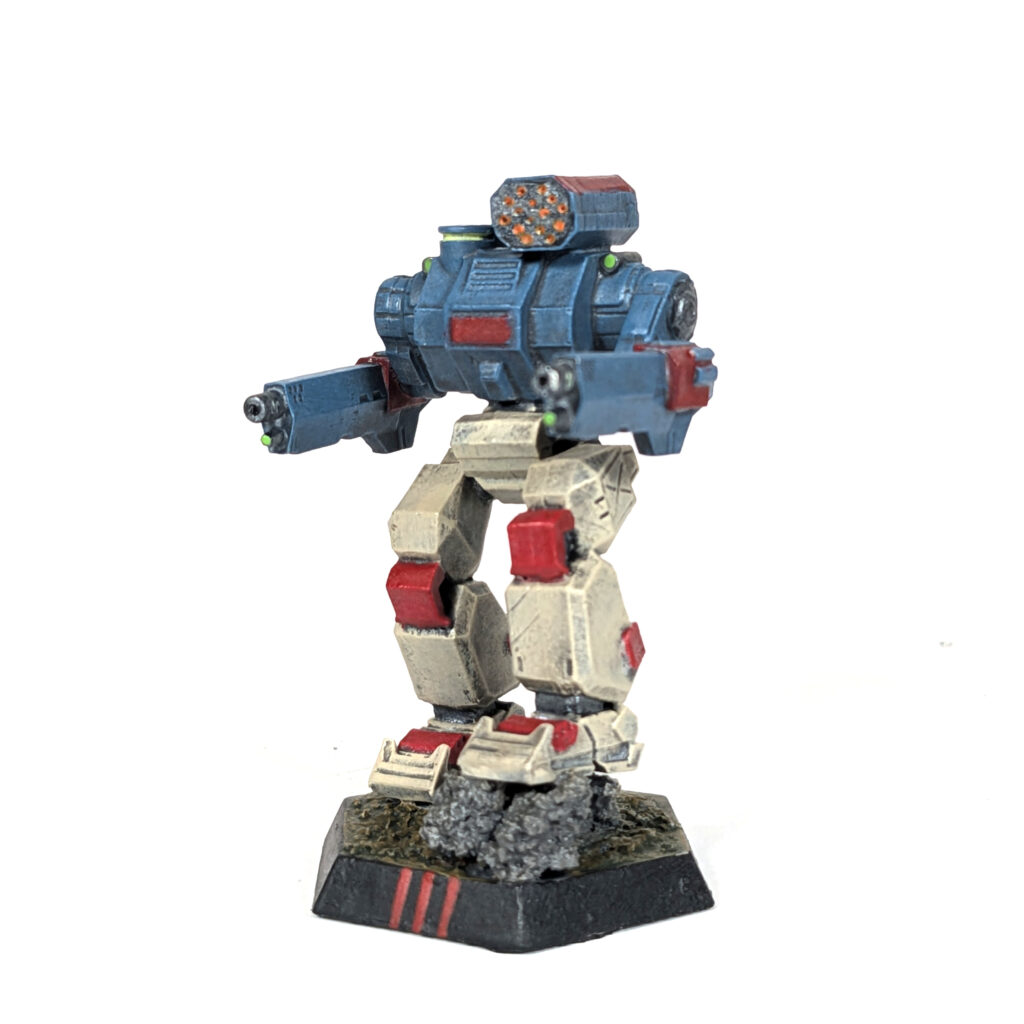 Grand Summoner miniature painted blue and tan