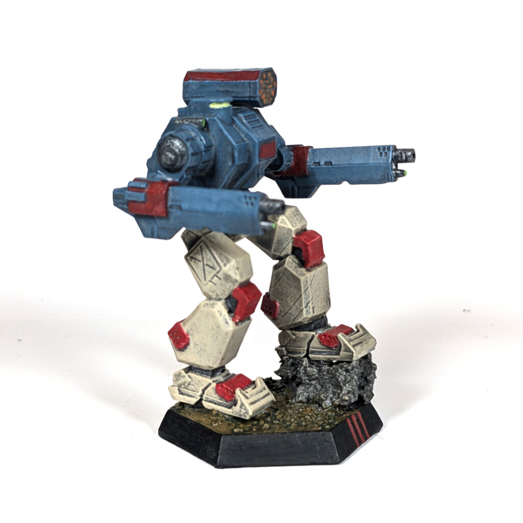 Grand Summoner miniature painted blue and tan